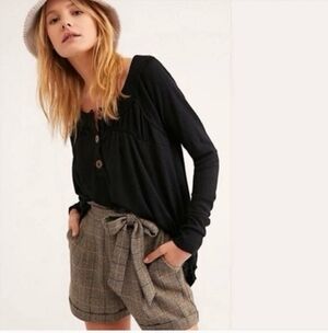 We The Free Must Have Henley Black Size S Oversized